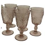 Fortessa Debutante Pink Water Goblets - Qty 6 | 5.5" tall, 2 7/8"D | BOX 22