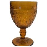 Amber Water Goblet - Qty 1 - 6 3/8"T, 3 1/8"D, Medium | Tray F