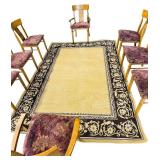 Rug with 8 Mid-Century Modern Heywood-Wakefield Dining Chairs | Rug: 6