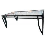 Ashley Furniture Black Glass Coffee Table 48" X 24" X 17 3/4"