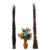 Floral Home Decor Bundle | Vase, Flowers, Twigs