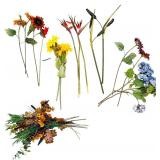 Floral Home Decor Bundle | Vase, Flowers, Twigs