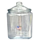 Anchor Hocking Heritage Hill Clear Glass Canister Jars - Qty 3