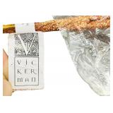 Artificial Copper Glittery Leaf Home Decor by Vic Ker Man 21" - Qty 12