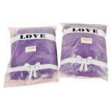 Chiffon Backdrop | Wedding | Birthday | 29" X 6 Yards Color: Purple, Bundle of 2 Packs