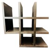 Espresso Brown Shelving Bundle - Unique Shelves | Mirror | Corner Shelf