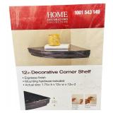 Espresso Brown Shelving Bundle - Unique Shelves | Mirror | Corner Shelf