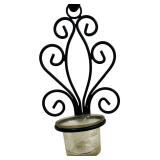 Home Decor Black Metal Scrolled Wall Sconces with Tealight Holders Bundle