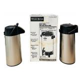 Coffee Urn 12-42 Cups | Curtis Thermos-Pro 2.5L Air Pot (Qty 2) Bundle