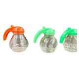 Vintage-Style Glass Syrup Dispensers Bundle - Qty 7