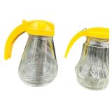 Vintage-Style Glass Syrup Dispensers Bundle - Qty 7