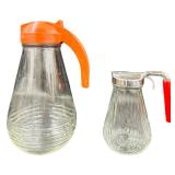 Vintage-Style Glass Syrup Dispensers Bundle - Qty 7