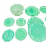 Vintage Mixed FIESTA Dishware Bundle - Qty 27 Pcs | Jade Green
