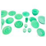 Vintage Mixed FIESTA Dishware Bundle - Qty 27 Pcs | Jade Green
