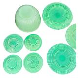 Vintage Mixed FIESTA Dishware Bundle - Qty 27 Pcs | Jade Green