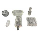 Vintage Federal Glass Refrigerator Glassware Bundle - Qty 6 pcs