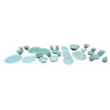 Vintage Mixed FIESTA Dishware Bundle - Qty 32 Pcs | Blue