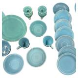 Vintage Mixed FIESTA Dishware Bundle - Qty 32 Pcs | Blue
