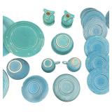 Vintage Mixed FIESTA Dishware Bundle - Qty 32 Pcs | Blue