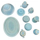 Vintage Mixed FIESTA Dishware Bundle - Qty 32 Pcs | Blue