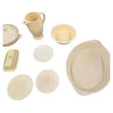 Vintage Mixed FIESTA Dishware Bundle - Qty 19 Pcs | Cream/Beige
