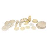 Vintage Mixed FIESTA Dishware Bundle - Qty 19 Pcs | Cream/Beige