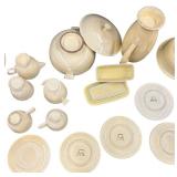 Vintage Mixed FIESTA Dishware Bundle - Qty 19 Pcs | Cream/Beige