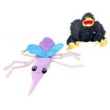 Pair of Vintage Bonnie Erickson 1985 Mosquito and Gorilla Hand Puppet Bundle