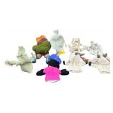 Vintage Disney The Hunchback of Notre Dame Character Hand Puppet Set - Qty 8