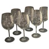 Lucca Burgundy Glasses - Qty 6 | 8.25" tall, 3.25"D