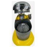 JUICER: Vintage Rival Juice-O-Mat Manual Citrus Juicer featuring a Chrome Top and a Yellow Base