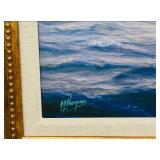 Yacht Painting 47 3/8" X 36 3/8" X 2" ***Large Silver Bubble Wrapping Bag***