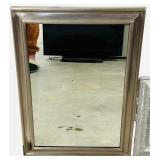 Silver Mirrors Bundle - Qty 2 | Flat: 24" X 18" X 1 1/8" | Textured: 14" X 14" X 1 1/4"