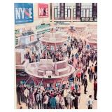 Framed Art Print titled "Stock Exchange" by artist Erik Freyman | 38" X 32" X 1"