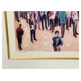 Framed Art Print titled "Stock Exchange" by artist Erik Freyman | 38" X 32" X 1"