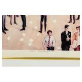 Framed Art Print titled "Stock Exchange" by artist Erik Freyman | 38" X 32" X 1"