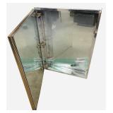 Stainless Steel Framed Mirror Medicine Cabinet with a Mirrored Back and Adjustable Glass Shelves **HEAVY** | 23 7/8" X 29 7/8" X 5 1/4" **