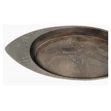 Black Cast Iron Fish-Shaped Grill and Serving Pan 18.5" X 2" Thick