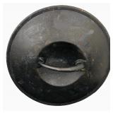 Black Cast Iron Chicken Fryer with a Hammered Finish with Lid  16 5/8" X 2.25" deep