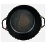 Black Cast Iron Pot by The Lodge 10 1/4" D X 4" Deep