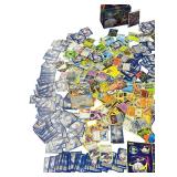 Pokemon BLIND BID Bundle ** | Over 1500+ trading cards | Stickers | Decals | Figurines | Lunch Pail | Collector