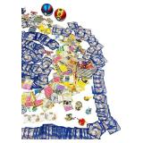 Pokemon BLIND BID Bundle ** | Over 1500+ trading cards | Stickers | Decals | Figurines | Lunch Pail | Collector