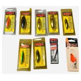 Vintage Fishing Mixed Bundle | MUST SEE PHOTOS :) Lures, Crankbaits, Soft Baits, Bobbers, Cork Lures, Fishing Line, Various Hook packs, Weights, Tackle Boxes and a Tackle Bag for Storage
