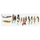 Vintage Fishing Mixed Bundle | MUST SEE PHOTOS :) Lures, Crankbaits, Soft Baits, Bobbers, Cork Lures, Fishing Line, Various Hook packs, Weights, Tackle Boxes and a Tackle Bag for Storage
