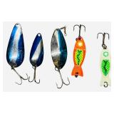 Vintage Fishing Mixed Bundle | MUST SEE PHOTOS :) Lures, Crankbaits, Soft Baits, Bobbers, Cork Lures, Fishing Line, Various Hook packs, Weights, Tackle Boxes and a Tackle Bag for Storage