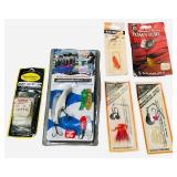 Vintage Fishing Mixed Bundle | MUST SEE PHOTOS :) Lures, Crankbaits, Soft Baits, Bobbers, Cork Lures, Fishing Line, Various Hook packs, Weights, Tackle Boxes and a Tackle Bag for Storage