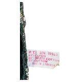 Vintage Velvet Wall Tapestry depicting a Woodland Elk Scene 48 3/8" X 71 3/8"