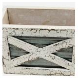 Desk Organization Bundle - White Distressed Look -  My Vintage Finds - Qty 3