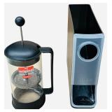 Keurig K40 Elite Brewing System with Extras | Keurig K-Cup Slim Vertical Coffee Storage Dispenser in black | The Original Press | The K-Cup