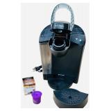 Keurig K40 Elite Brewing System with Extras | Keurig K-Cup Slim Vertical Coffee Storage Dispenser in black | The Original Press | The K-Cup